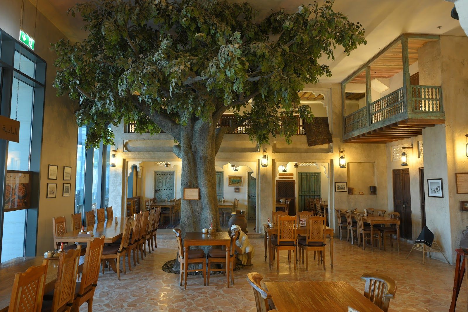 Al Fanar Restaurant Dubai — traditional Emirati food served in heritage courtyard setting