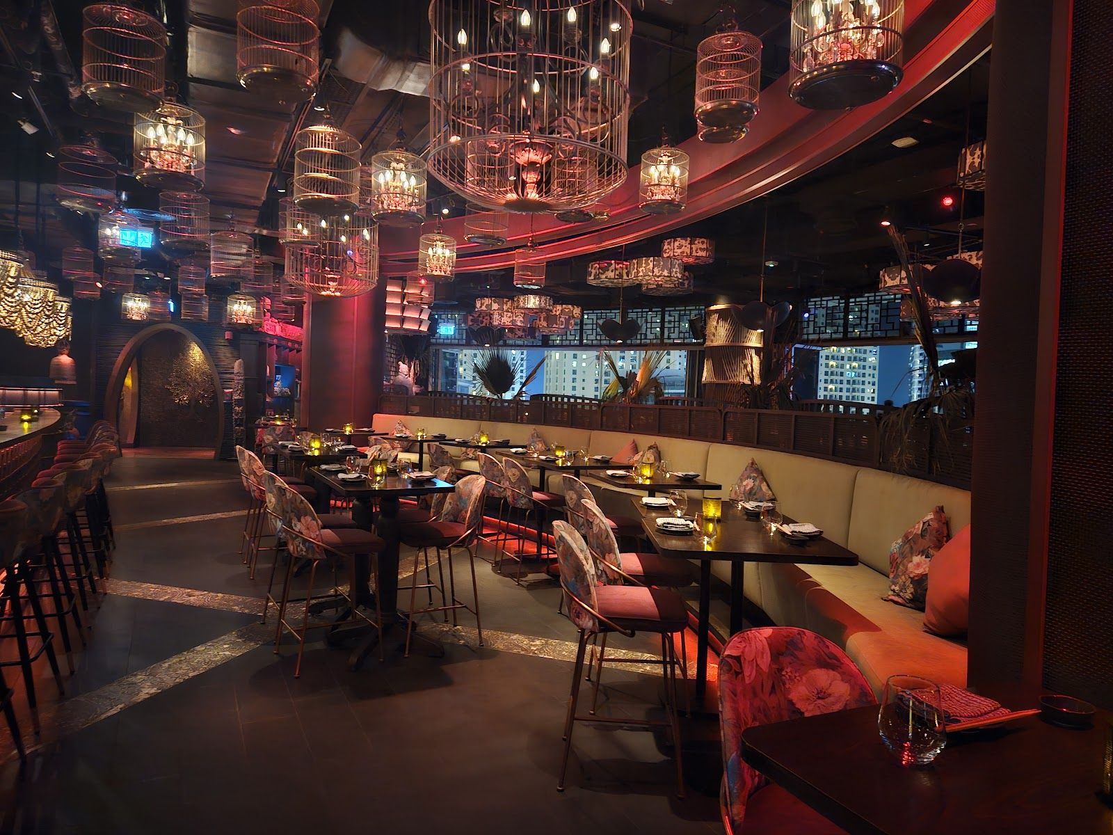 Asia Asia JBR Dubai - crispy duck salad and dim sum platter