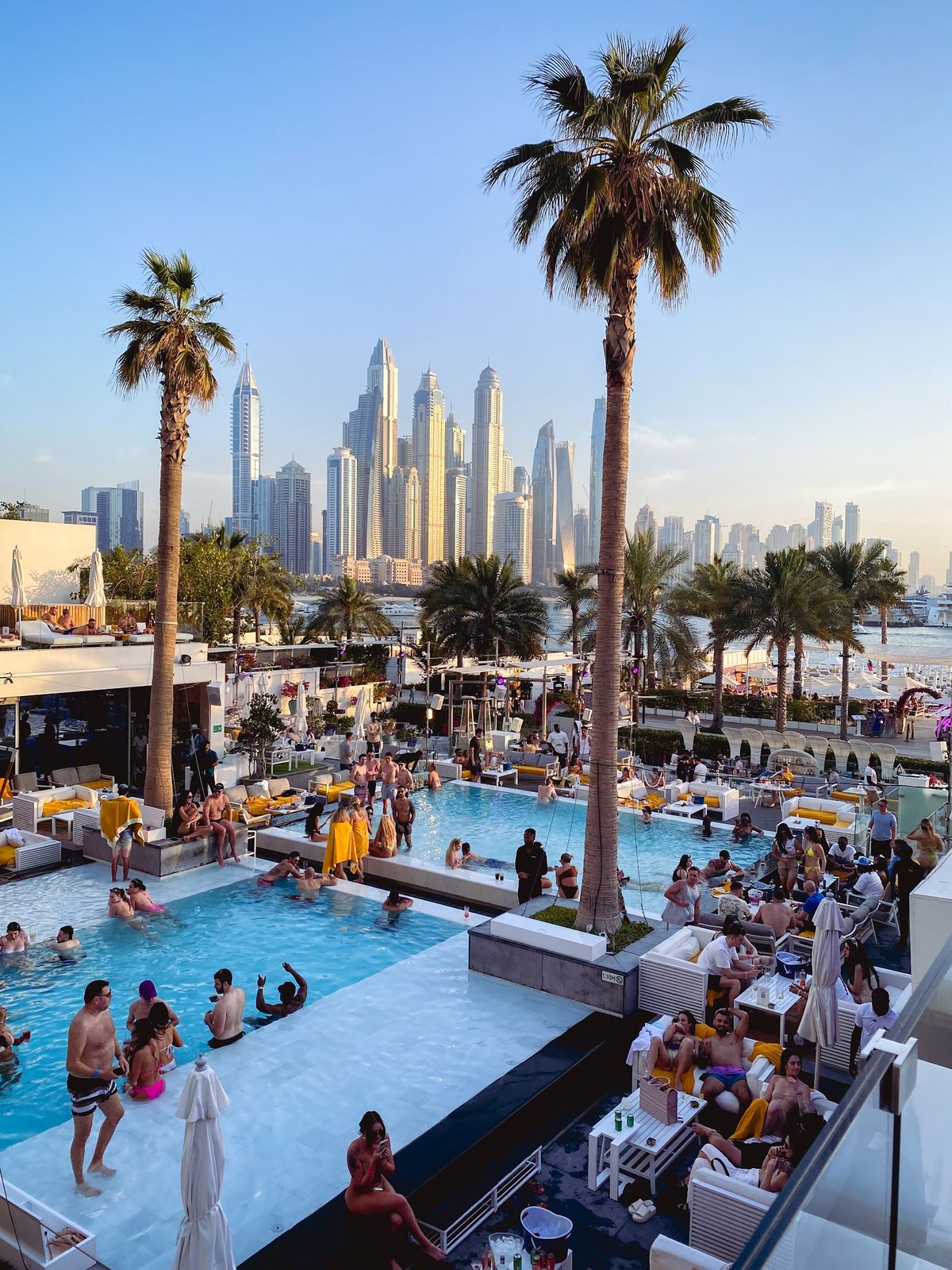 Beach by FIVE Dubai — the beachfront cabanas and pool deck