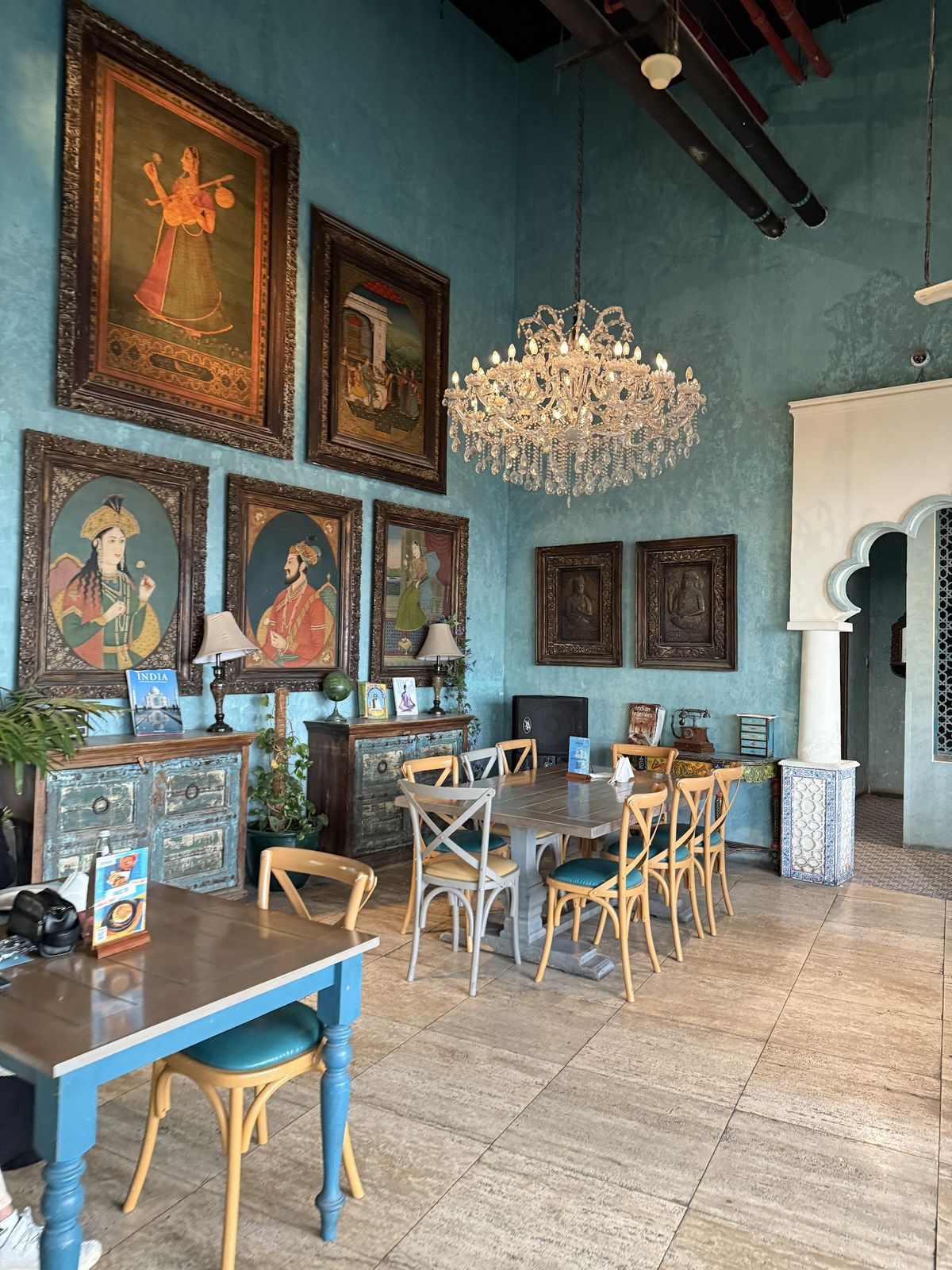 Bombay Bungalow Dubai — signature dish and dining room