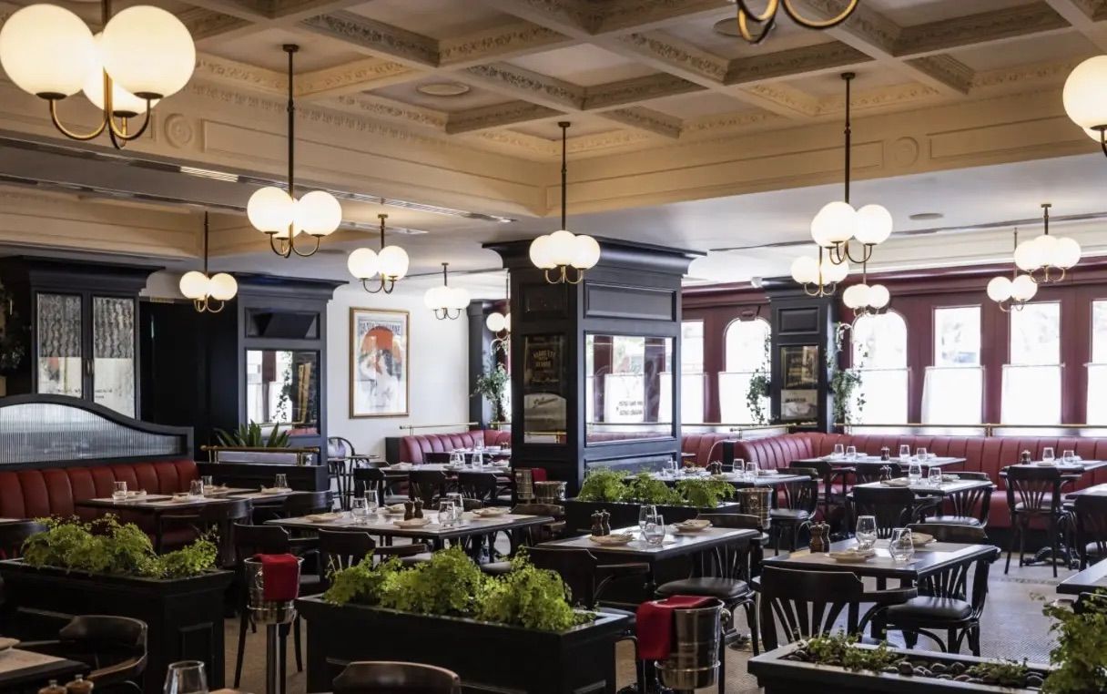 CQ French Brasserie dining room