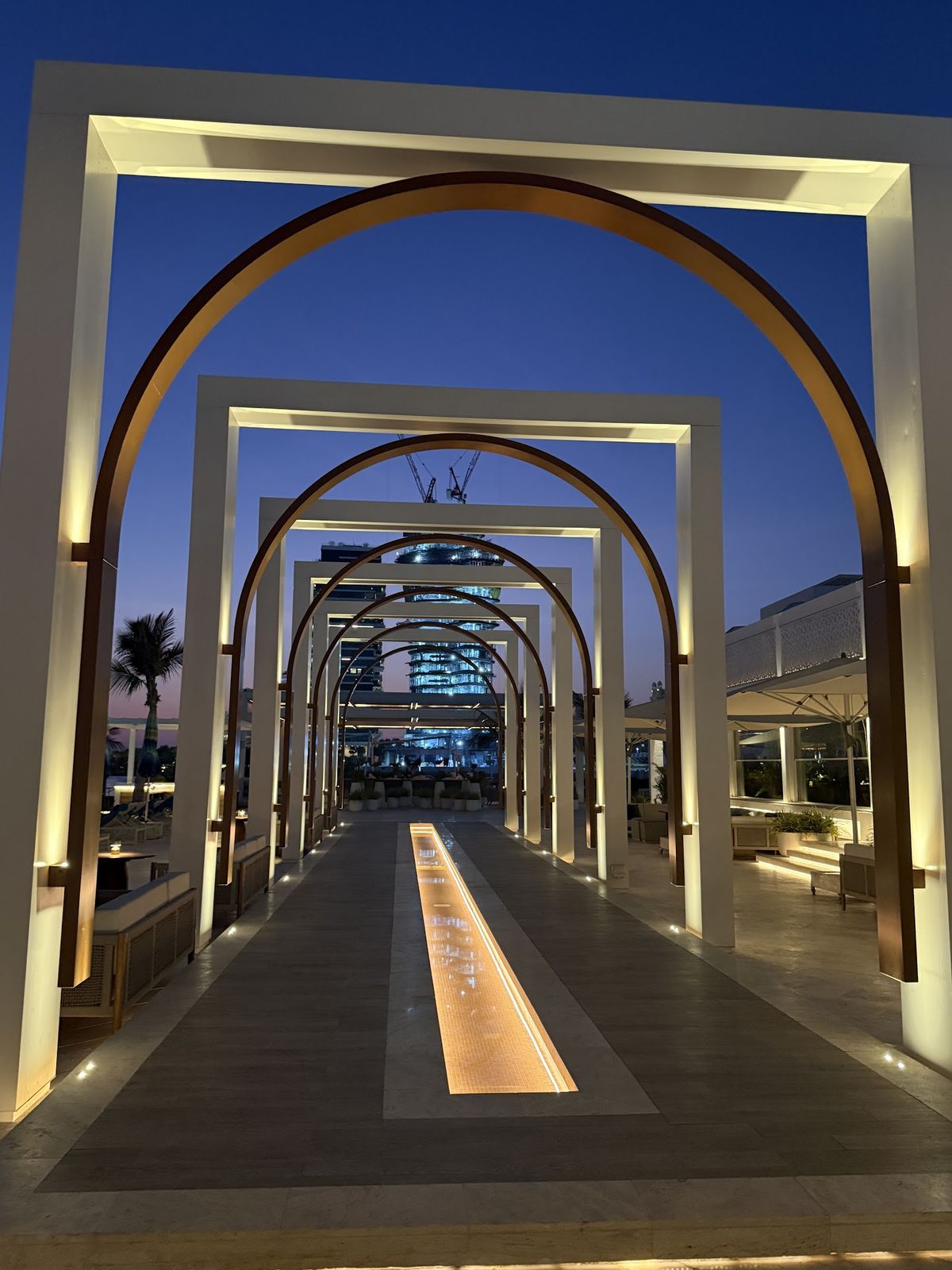 Drift Beach Dubai Dubai — the beach club loungers and Mediterranean spread