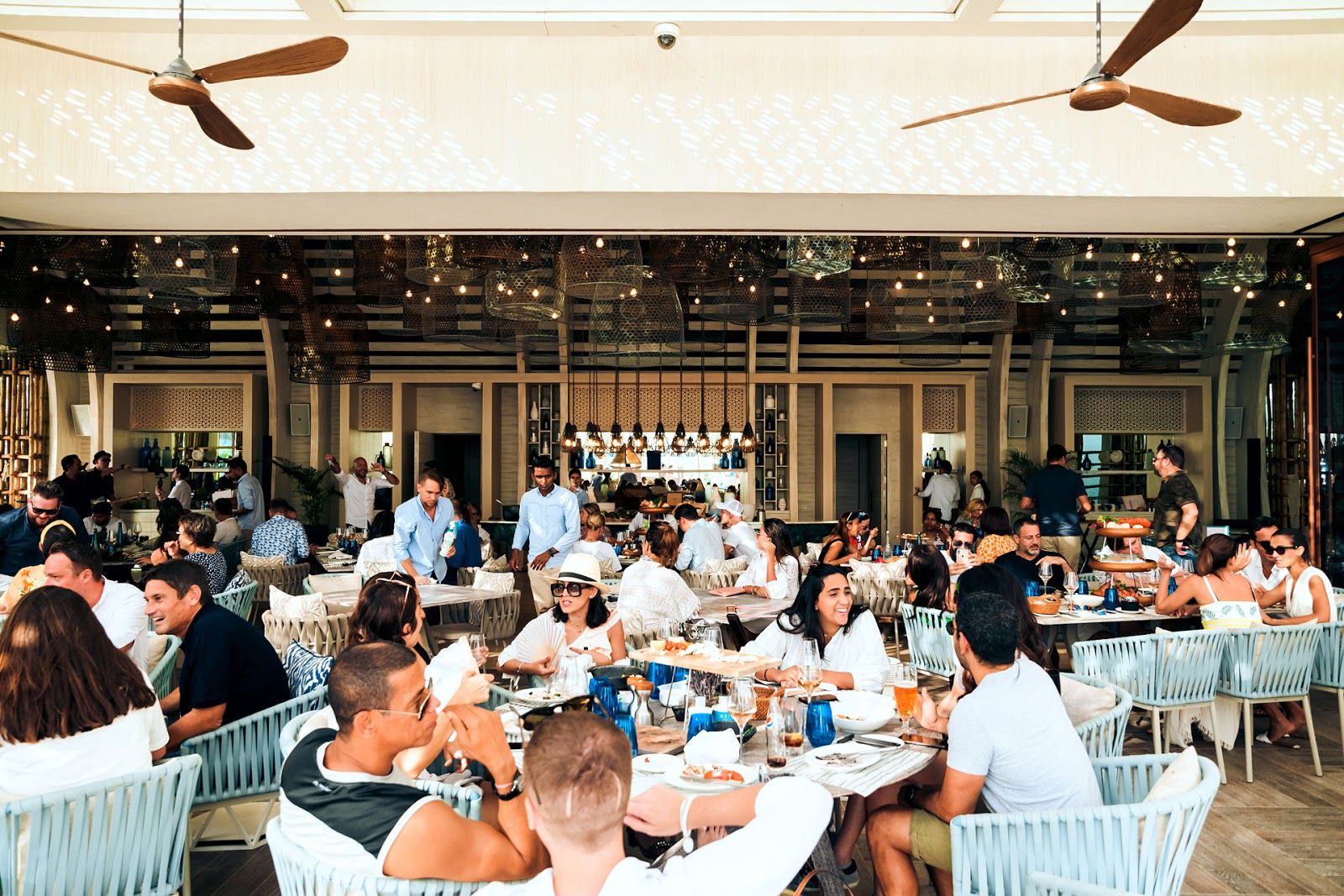 Drift Beach Dubai — signature dish and dining room
