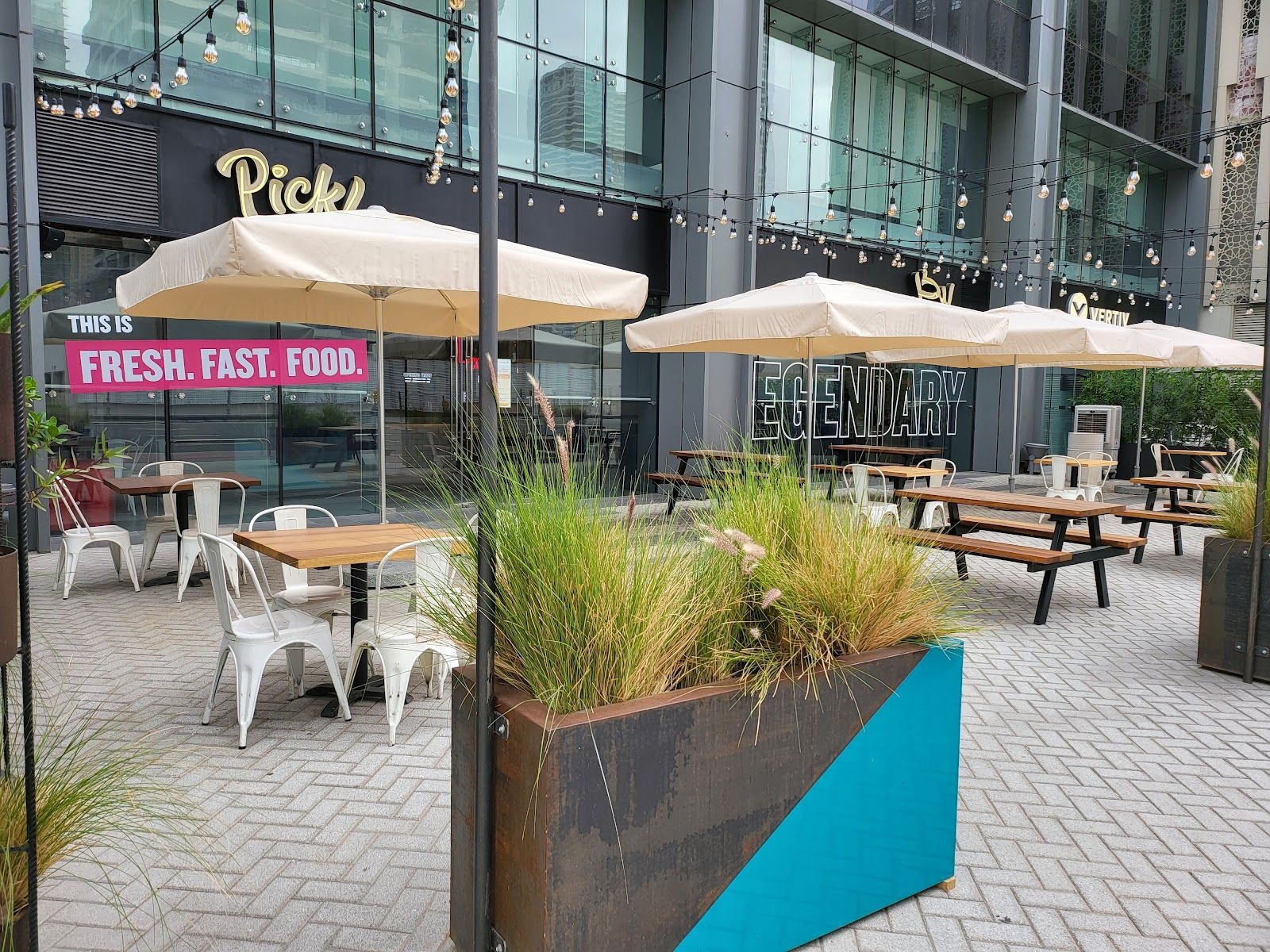 Pickl Dubai — crispy chicken burgers and loaded fries