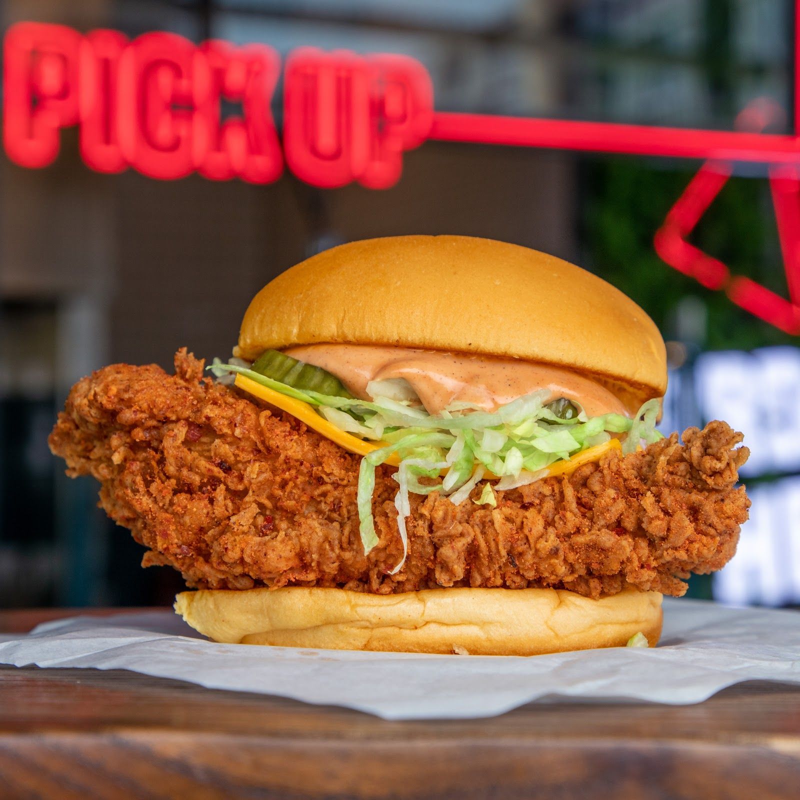 Pickl Dubai — crispy chicken burgers and loaded fries