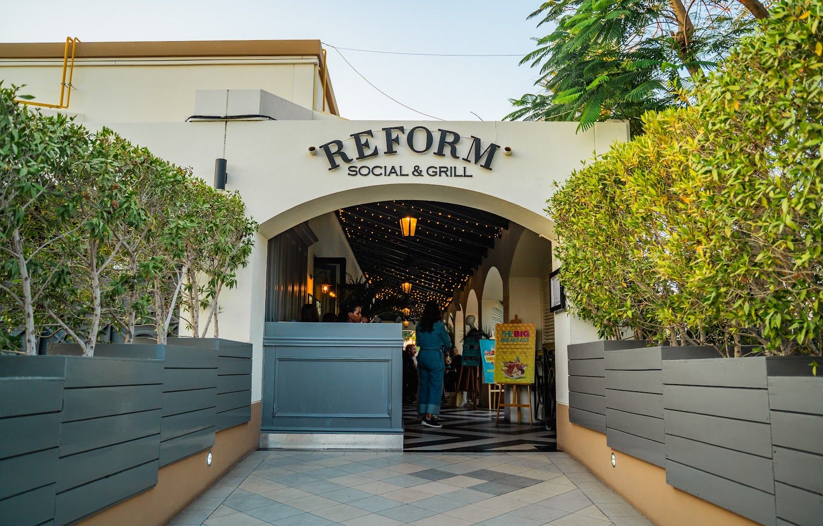 Reform Social Sunday roast Dubai — beef, Yorkshire, roast potatoes