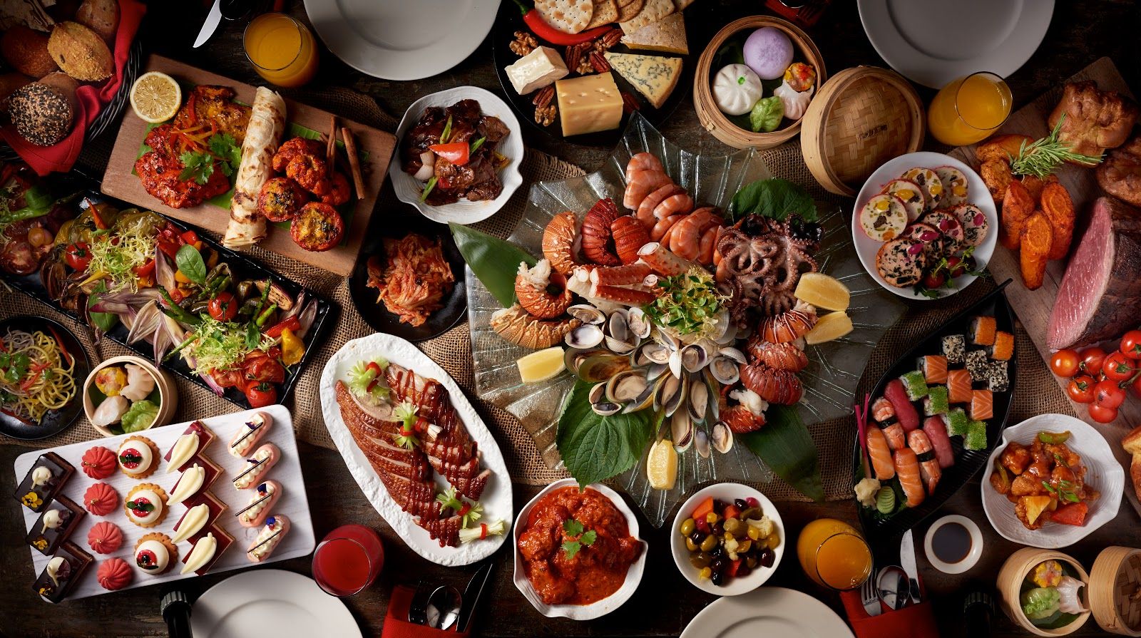 Saffron Dubai — signature dish and dining room